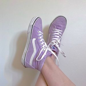 Lavender purple hi skate vans
